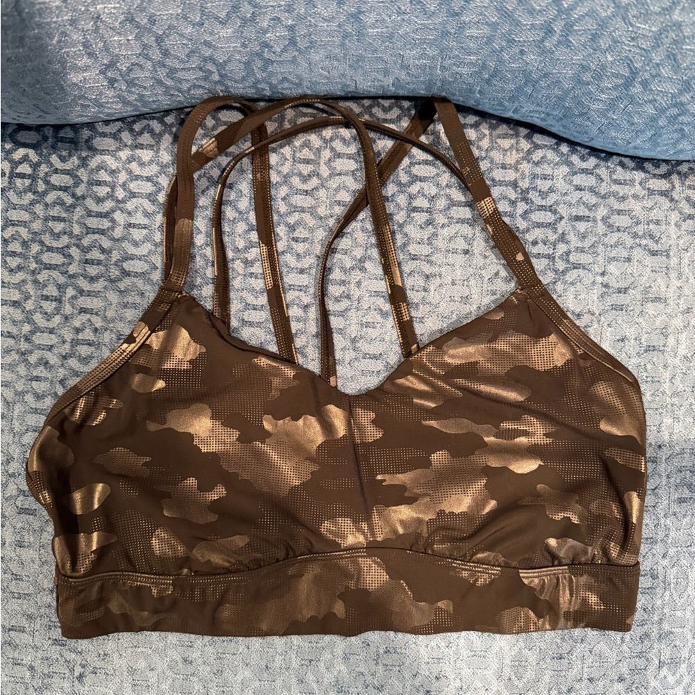 All in Motion black Camouflage Sports Bra